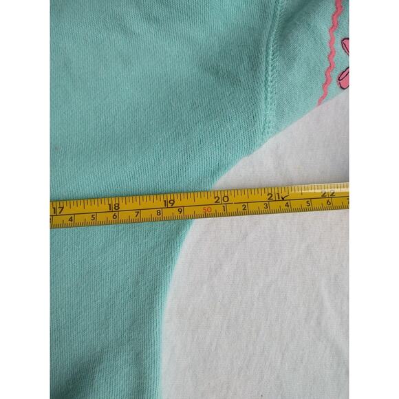 Simply Southern Sweater Womens Small Blue Knit Sarcastic Bird Long Sleeve Preppy - Picture 8 of 9